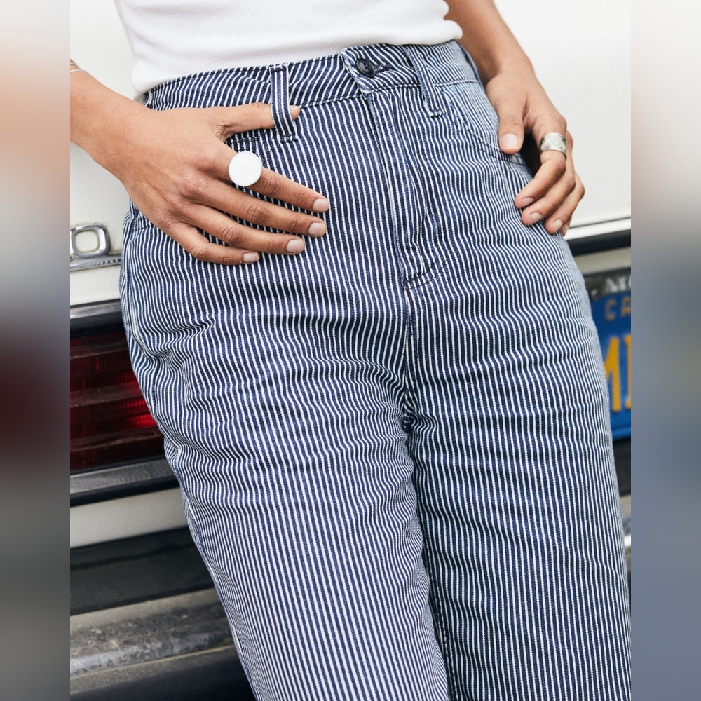 Striped Women's Straight Leg Pants
